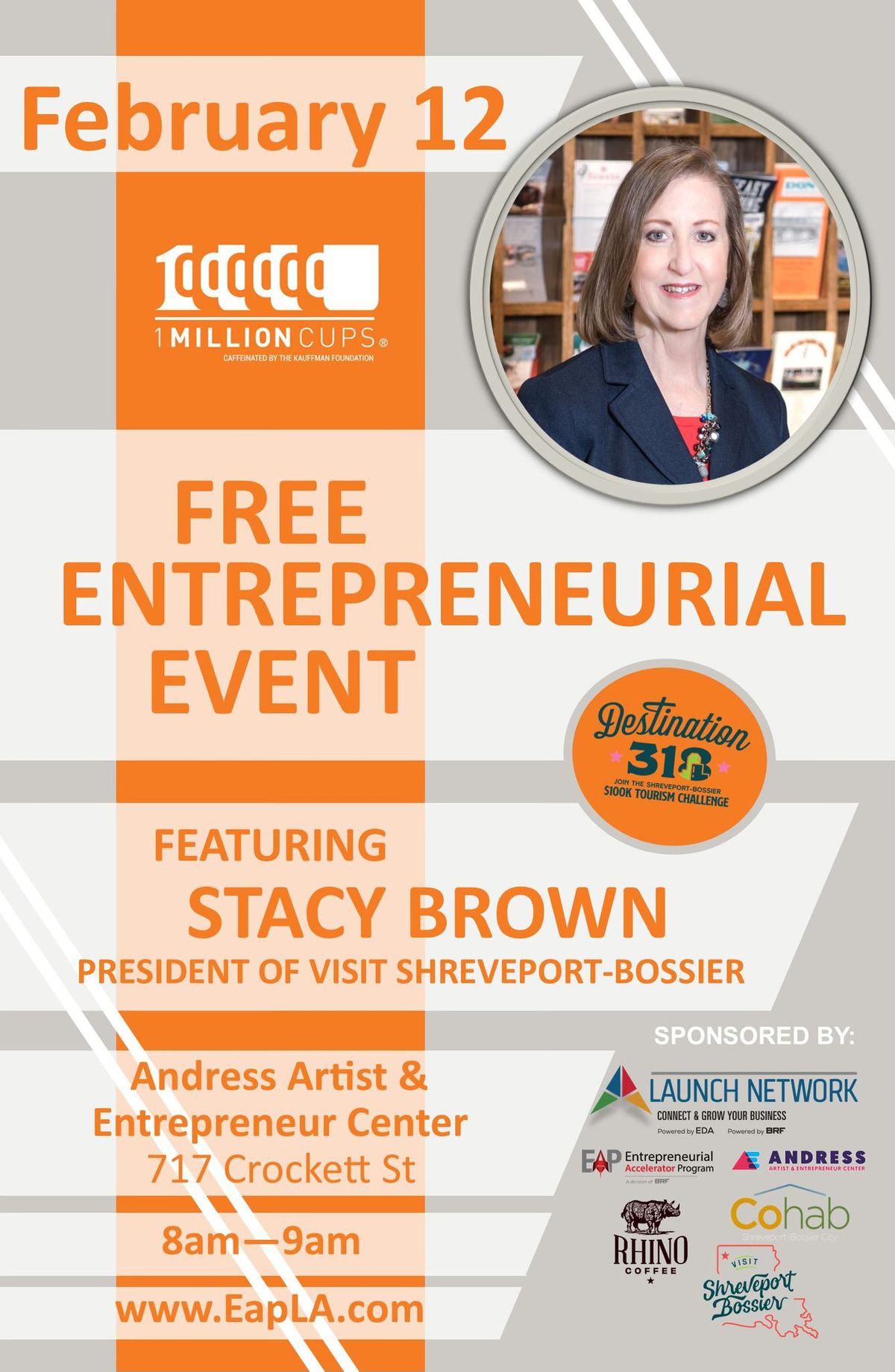 1 Million Cups February Gathering Featuring Stacy Brown