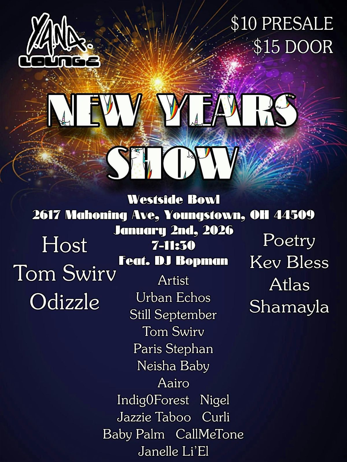 YANALounge New Years Show