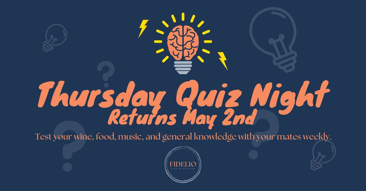 Thursday Quiz Night