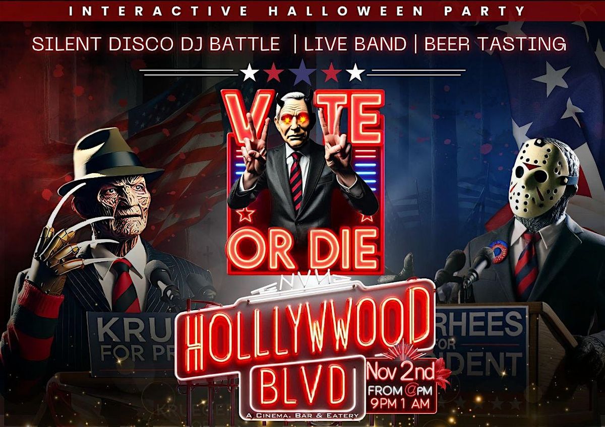 VOTE OR DIE HALLOWEEN POP UP PARTY