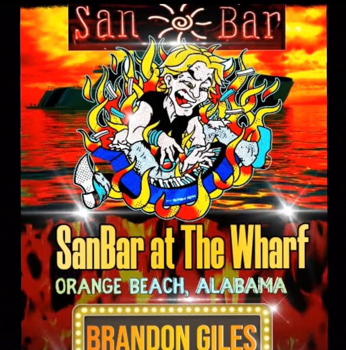 Brandon Giles live 6-10pm at SanBar at The Wharf 