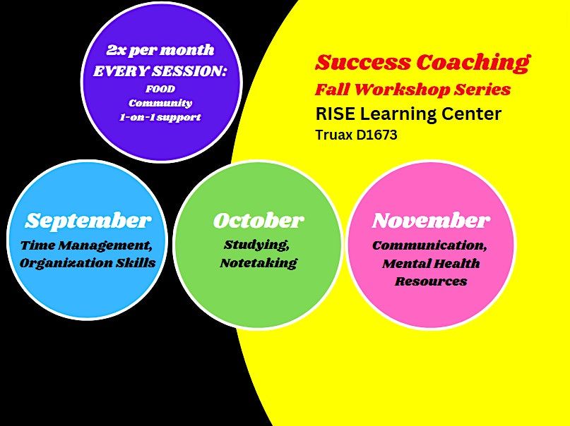 Success Coaching Fall Workshop Series