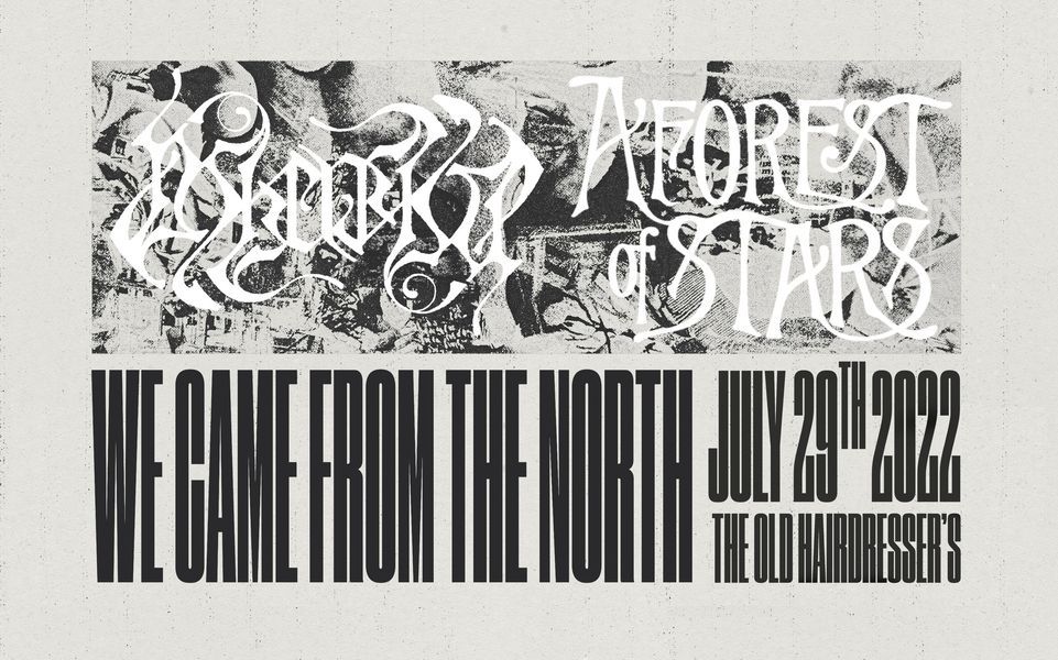 HOSTILE ARCHITECTURE release show - Ashenspire + A Forest of Stars + We Came From The North