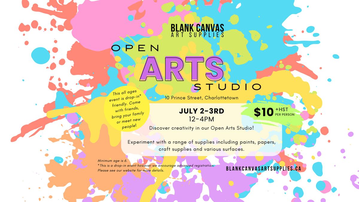 Open Arts Studio: July 3