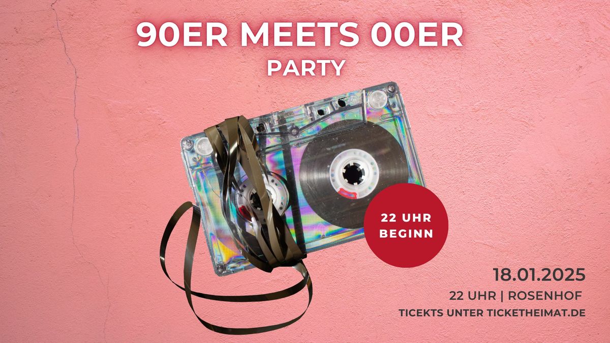 90er meets 00er Jahre Party \u2022 18.01.2025 \u2022 Rosenhof Osnabr\u00fcck