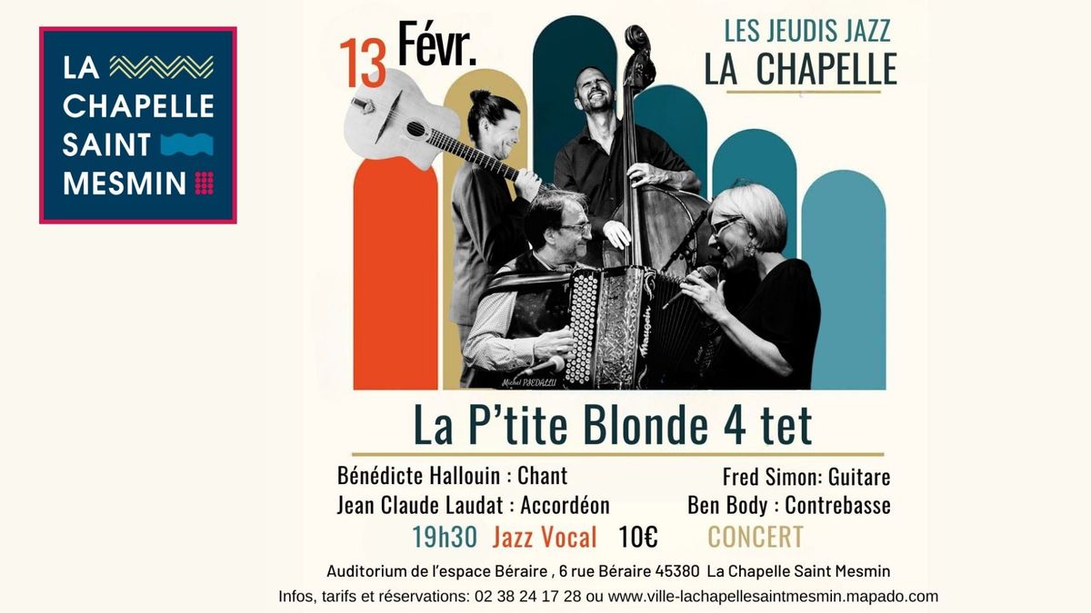 Les Jeudis Jazz \/\/ La P'tite Blonde \/\/ Jazz Vocal