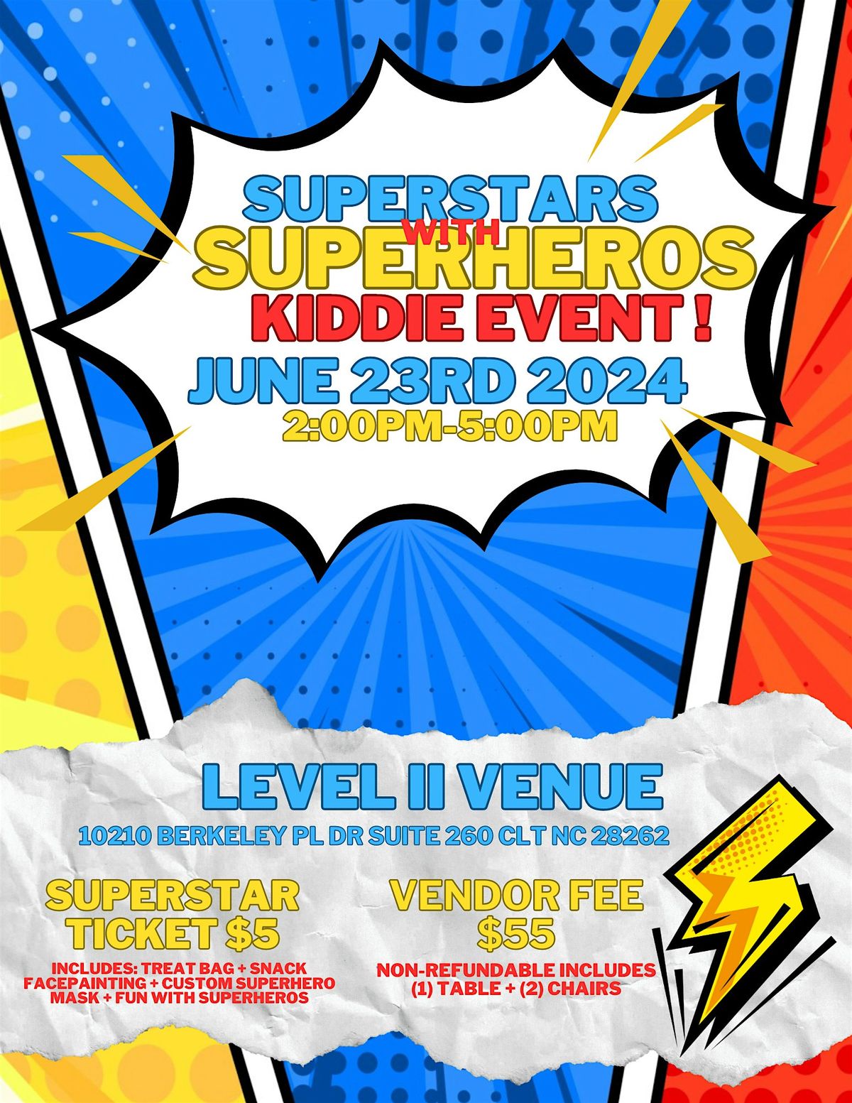 SuperStars with SuperHeros Kiddie Event