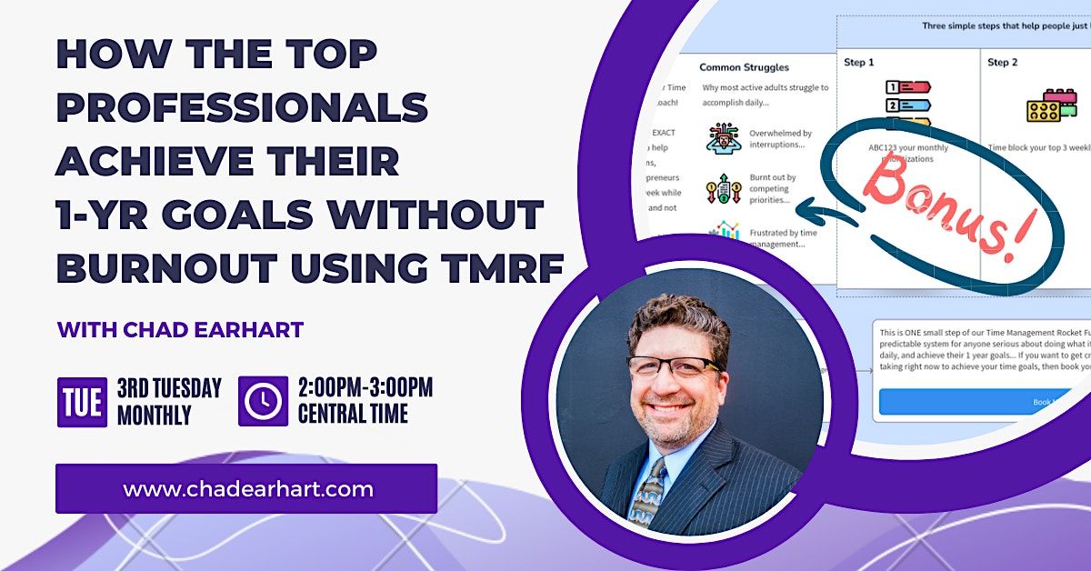 How Top Professionals Achieve Their 1-Year Goals Without Burnout Using TMRF