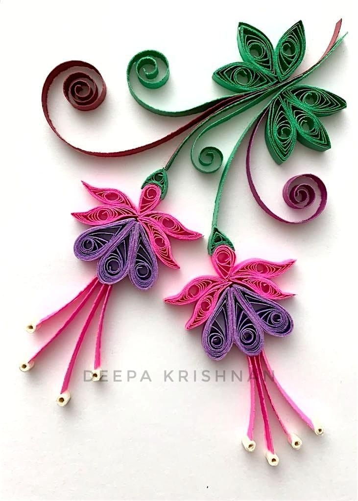 Fuchsias - Paper Quilling