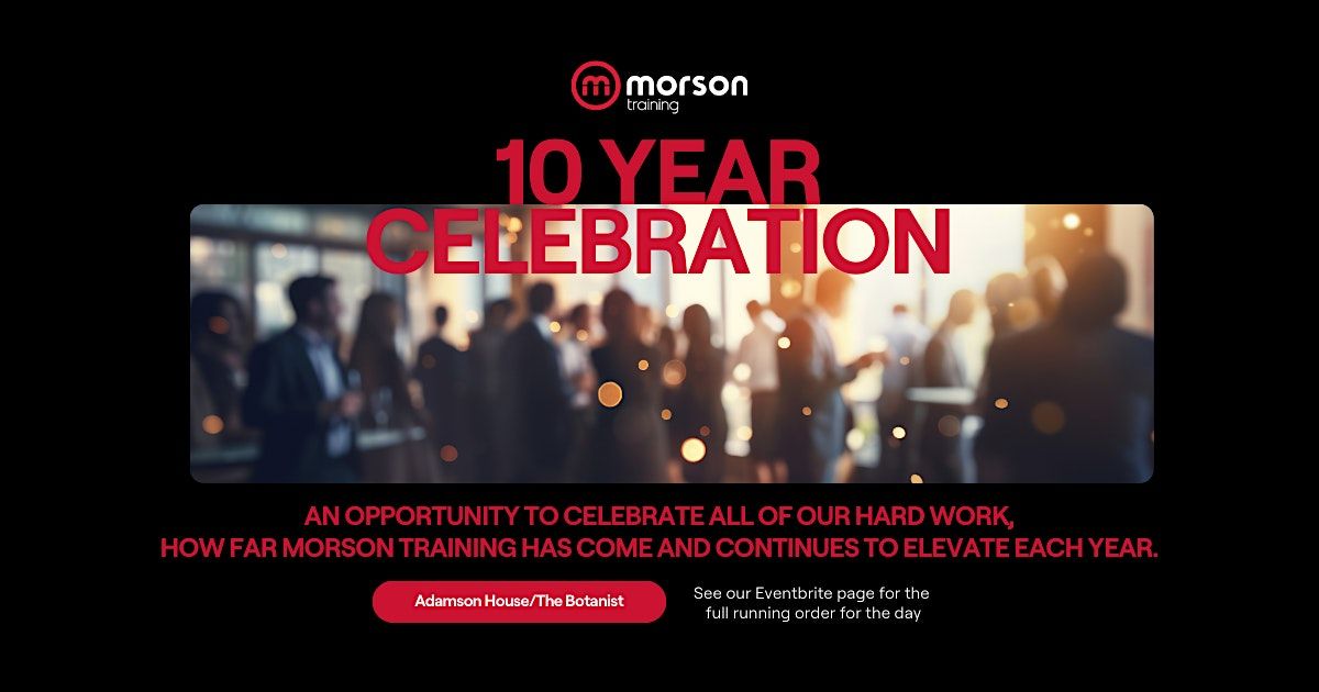 Morson Training 10 year celebration