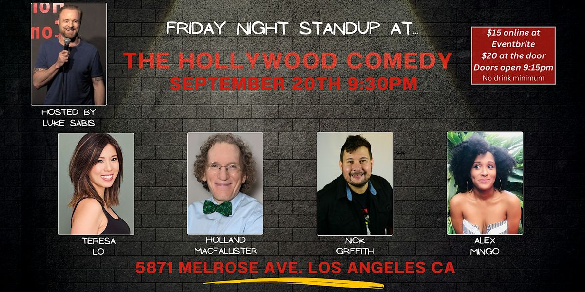 Friday Night Standup at The Hollywood Comedy