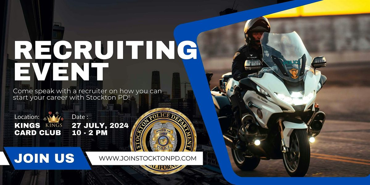 Stockton Police Department is Recruiting