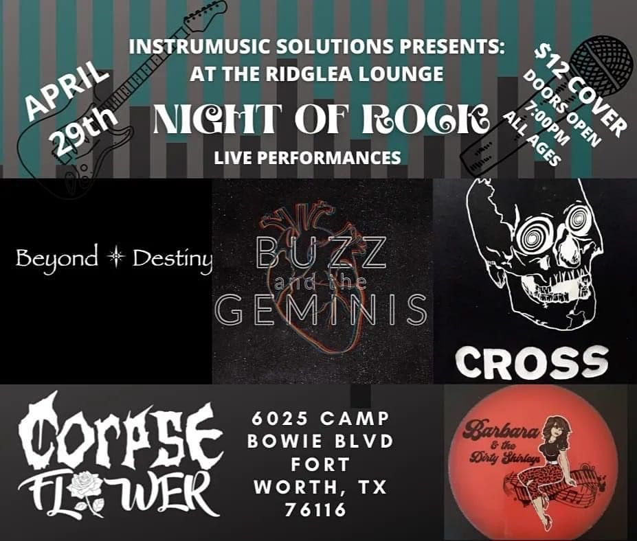 Instrumusic Solutions Presents: Night of Rock at the Ridglea Lounge