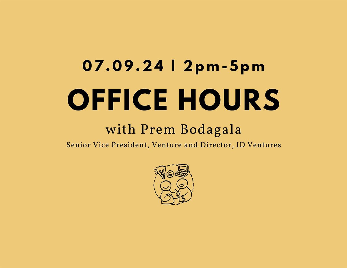 Office Hours with Prem Bodagala of Invest Detroit