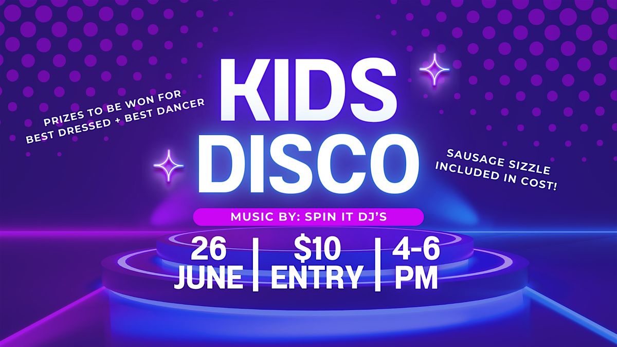 KIDS DISCO + SAUSAGE SIZZLE