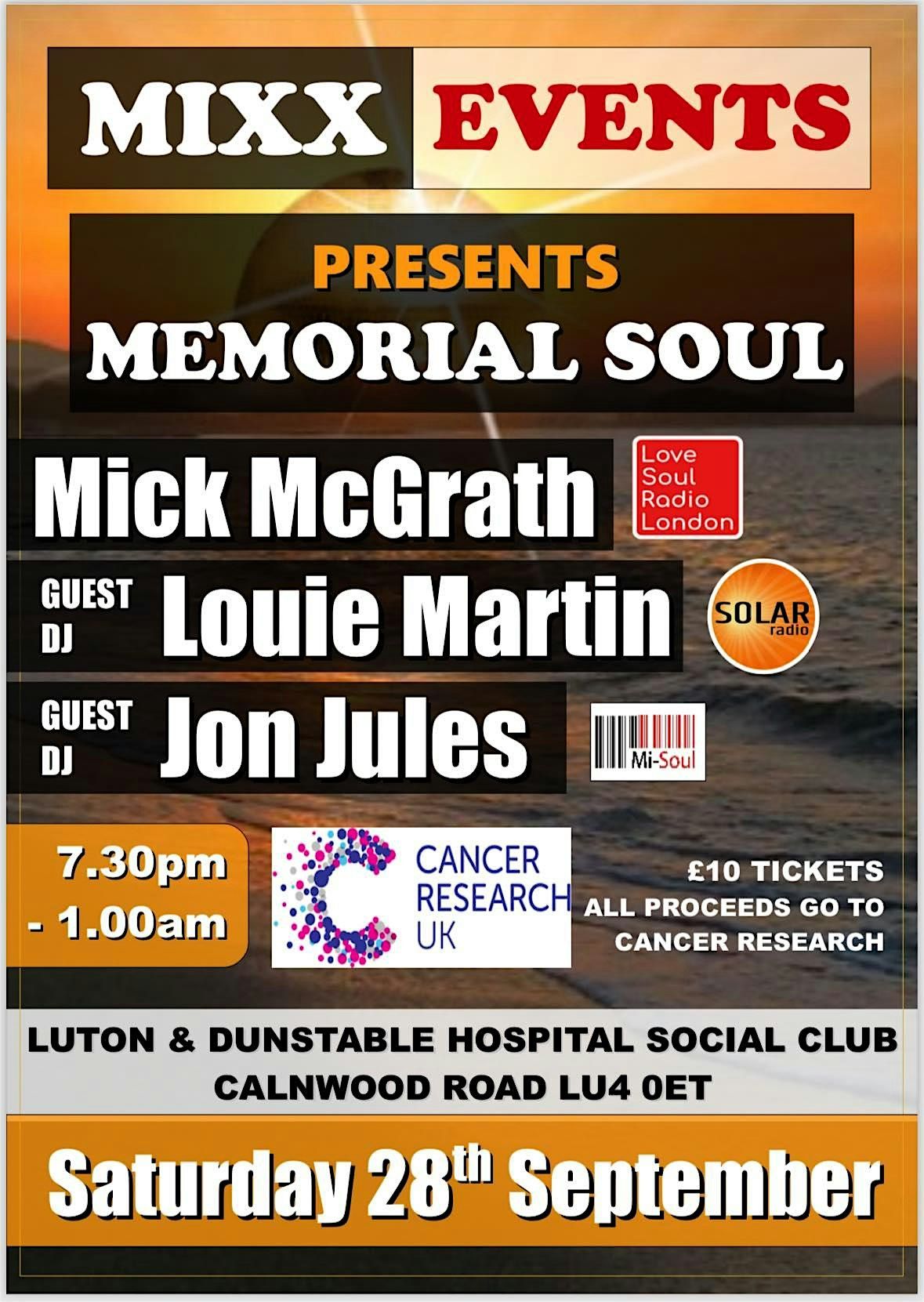 MIXX EVENTS PRESENTS MEMORIAL SOUL