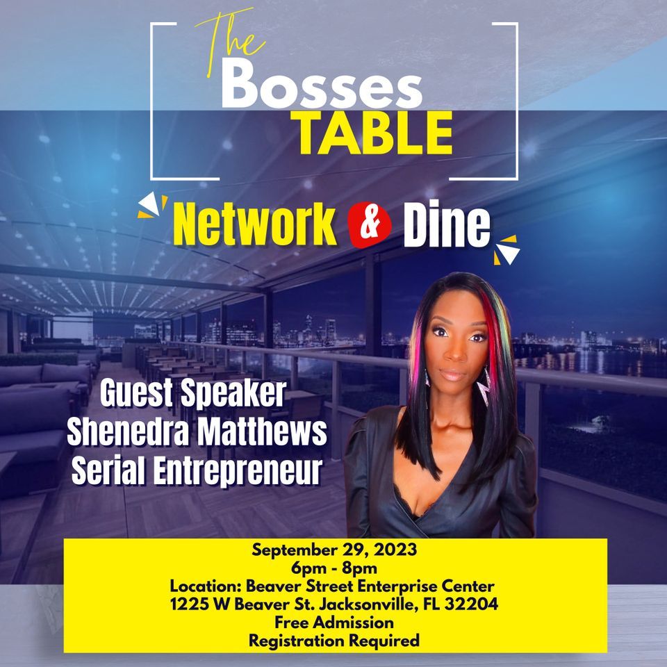 Network and Dine at The Bosses Table