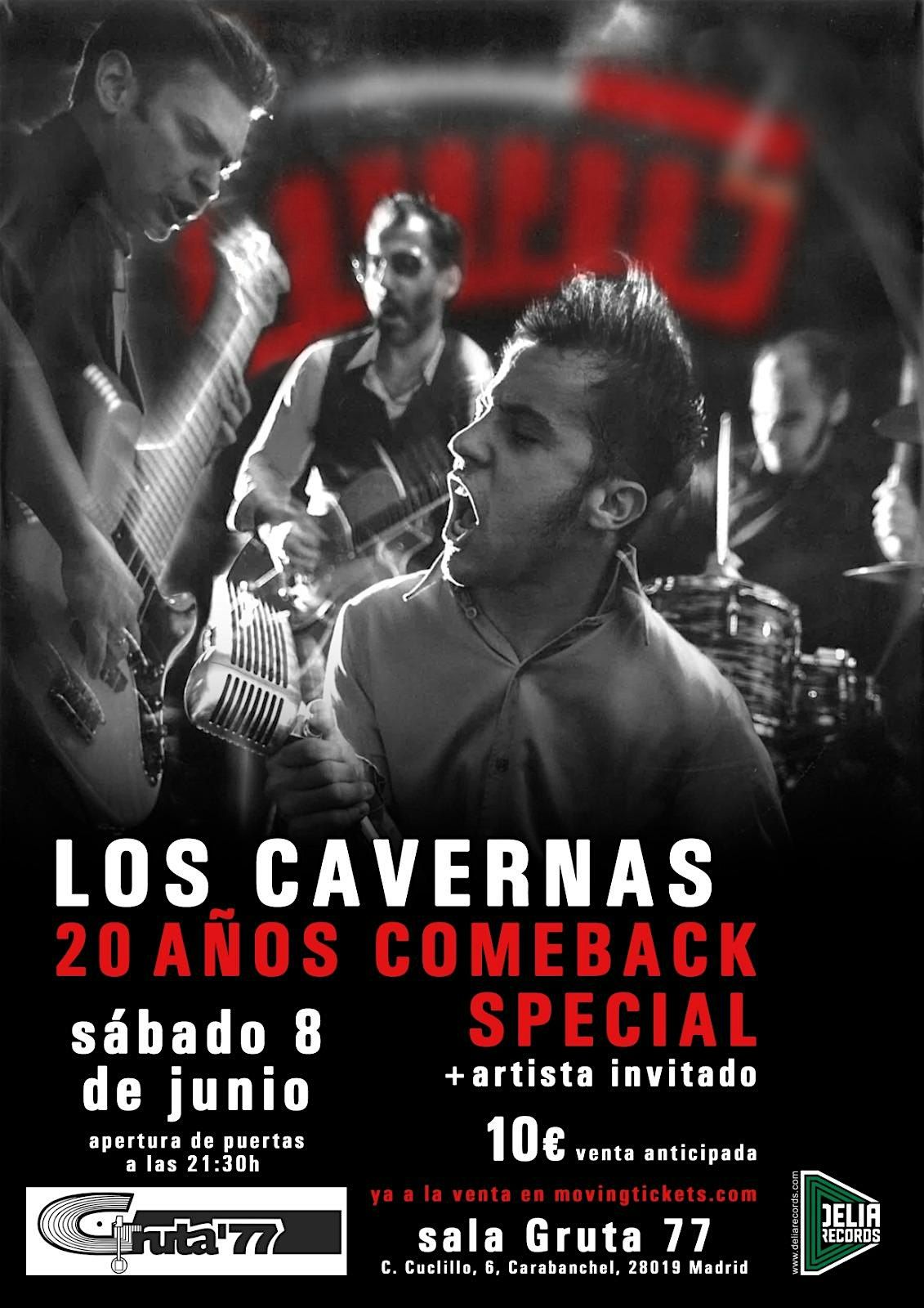 LOS CAVERNAS "20 a\u00f1os Comeback Special" [Madrid @ Gruta77]