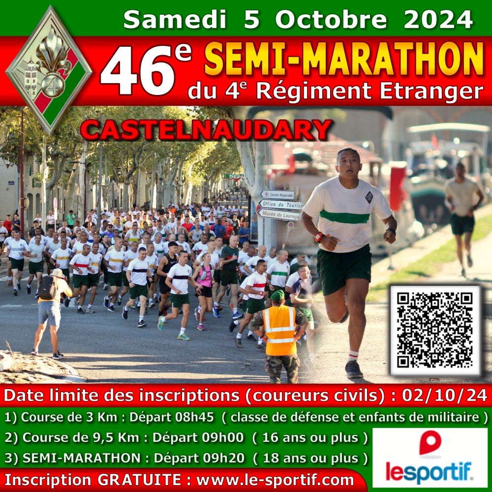 46e semi-marathon du 4e RE