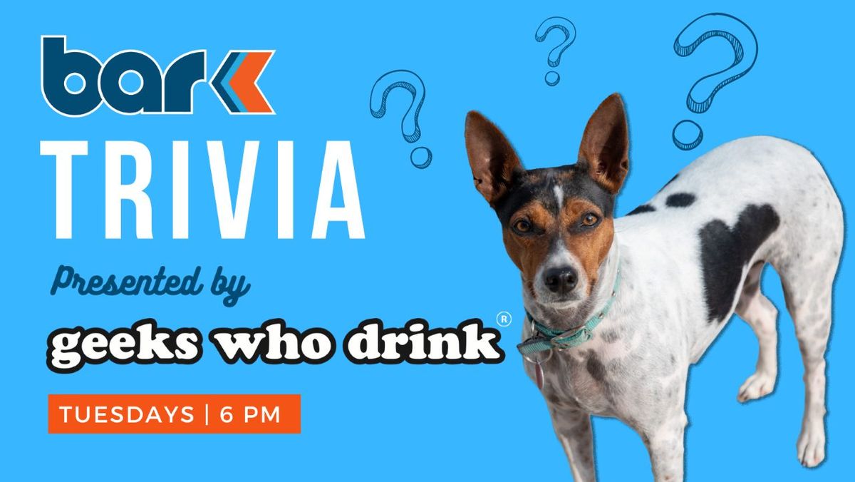 TRIVIA NIGHT WITH GEEKS WHO DRINK