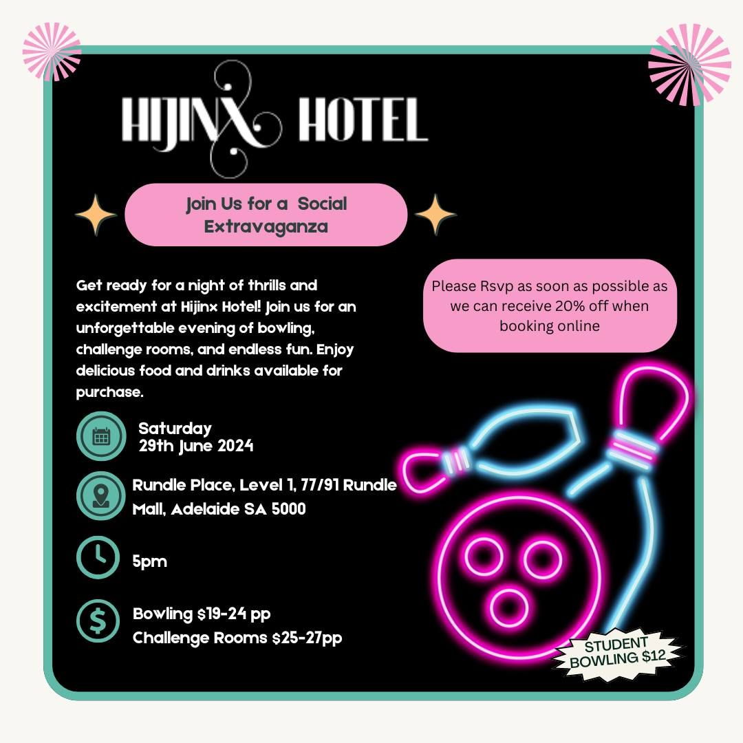 Social Event - Hijinx Hotel 