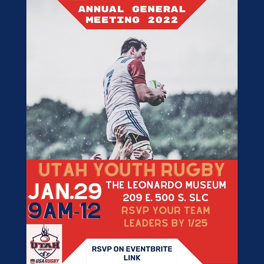 Utah Youth Rugby AGM 2022, The Leonardo, Salt Lake City, 29 January 2022