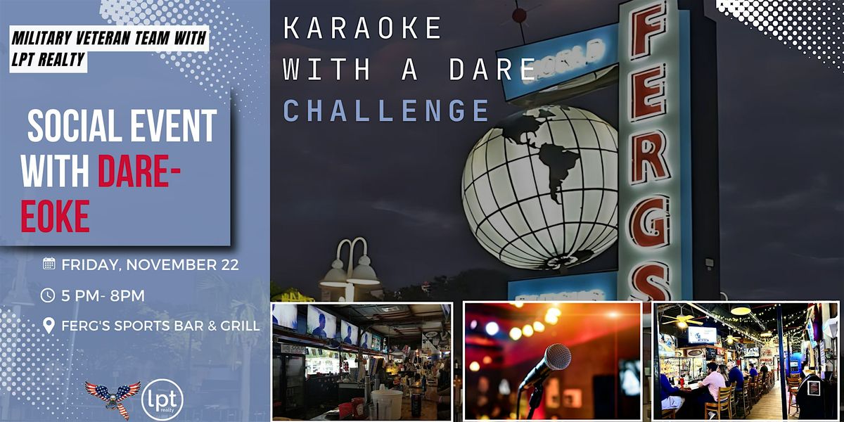 LPT Realty Social Event Dare-eoke "Karaoke with a Dare Challenge" Fundraiser for CAP.