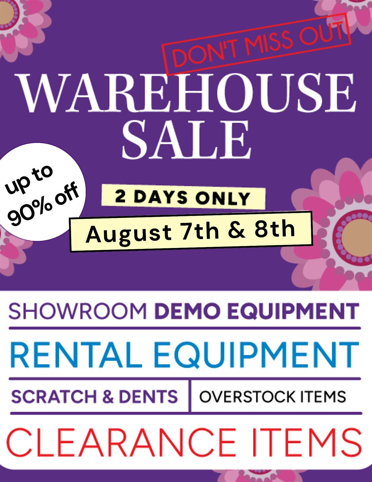 Warehouse Sale \/ Open House - Up to 90% off Wellness Products and More!!