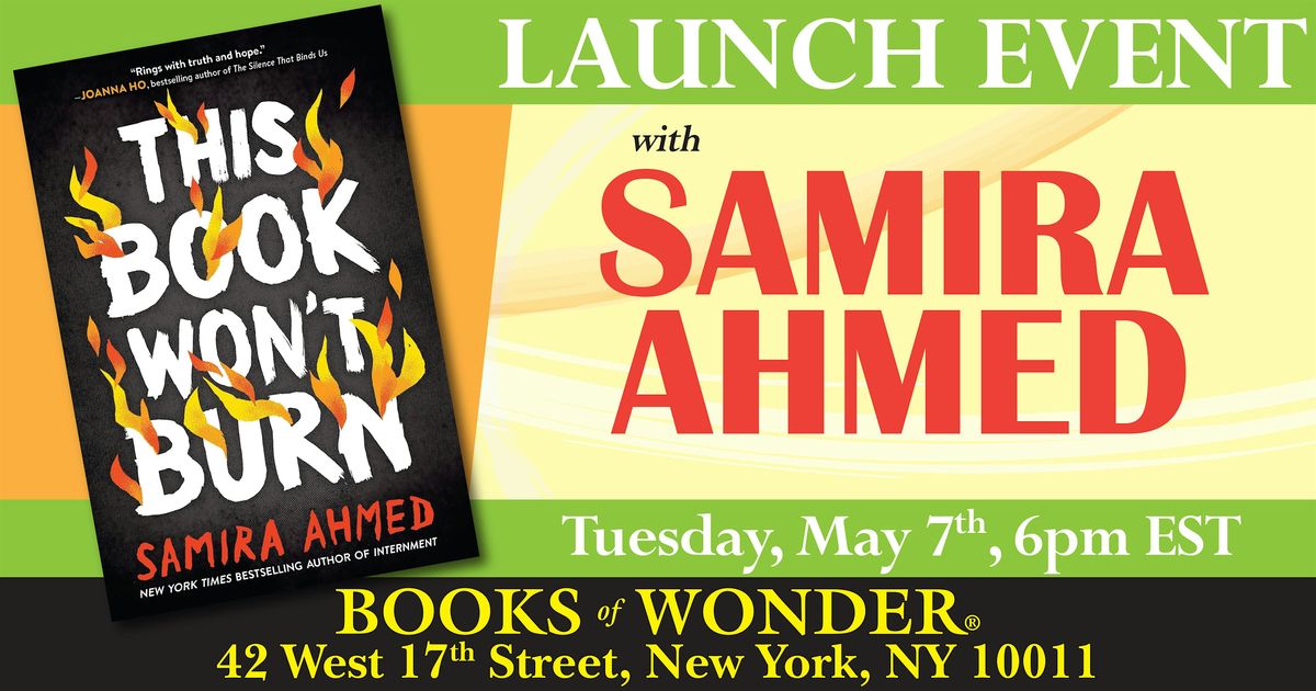 Launch | This Book Won't Burn by Samira Ahmed