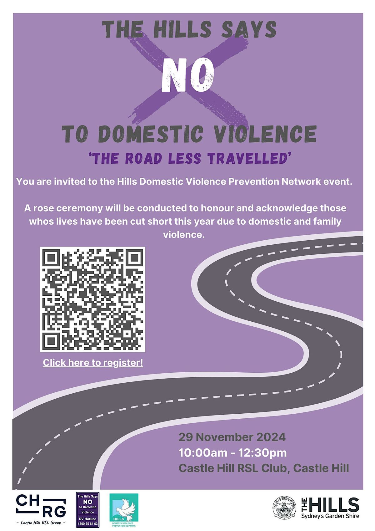 Hills Says NO To Domestic Violence 2024 - HDVPN