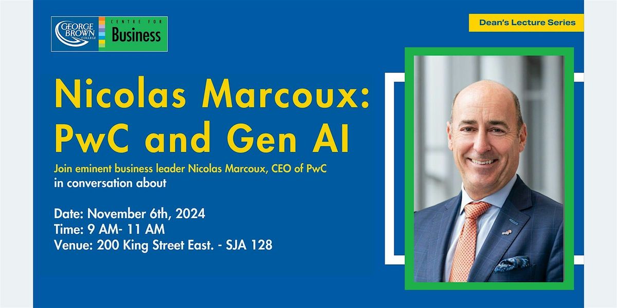 Dean's Lecture Series Presents: Fireside Chat with Nicolas Marcoux