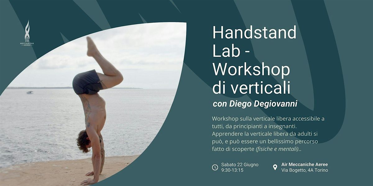 HANDSTAND Lab - Workshop di verticali con Diego Degiovanni