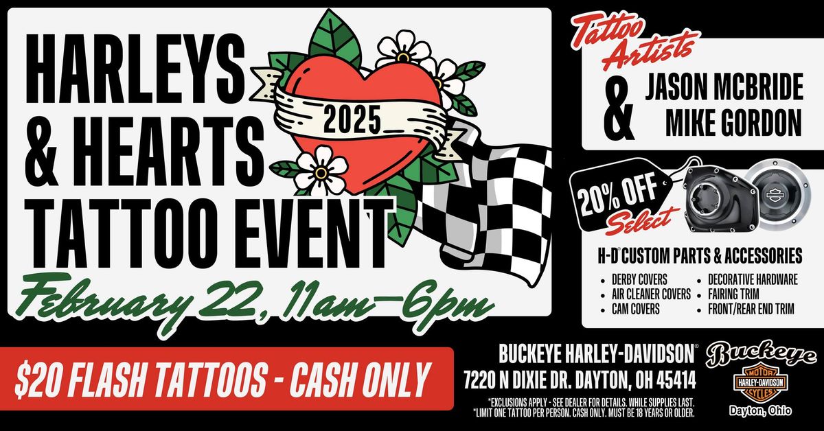 Harleys & Hearts Tattoo Event\u2764\ufe0f\u200d\ud83d\udd25