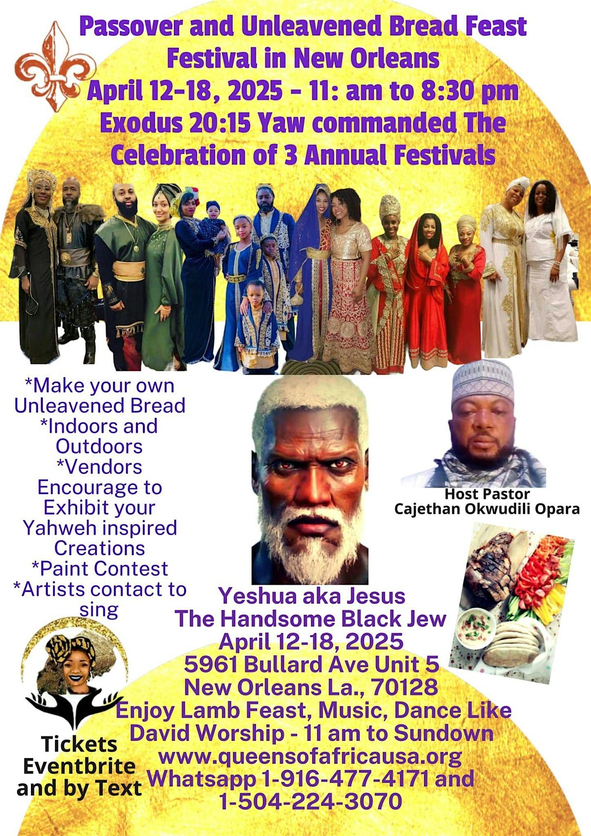 Passover and Unleavened Bread Feast Festival in New Orleans 2025