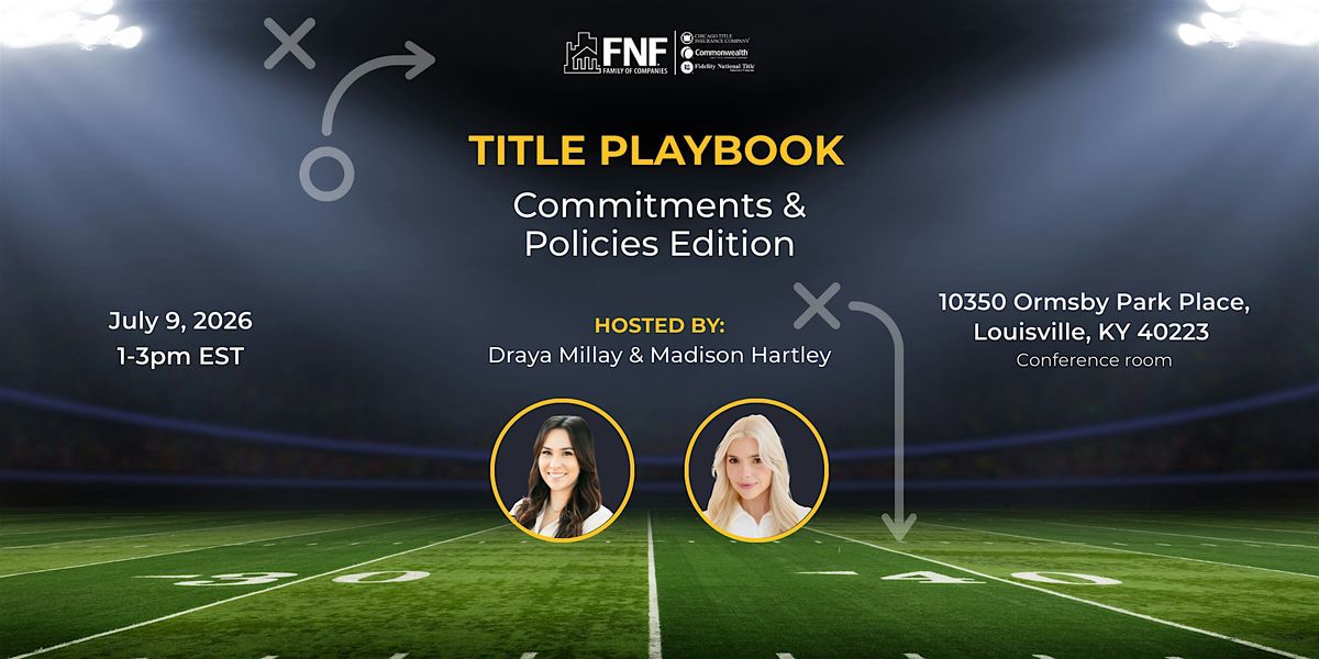 Title Playbook-Commitments & Policies Edition-Louisville