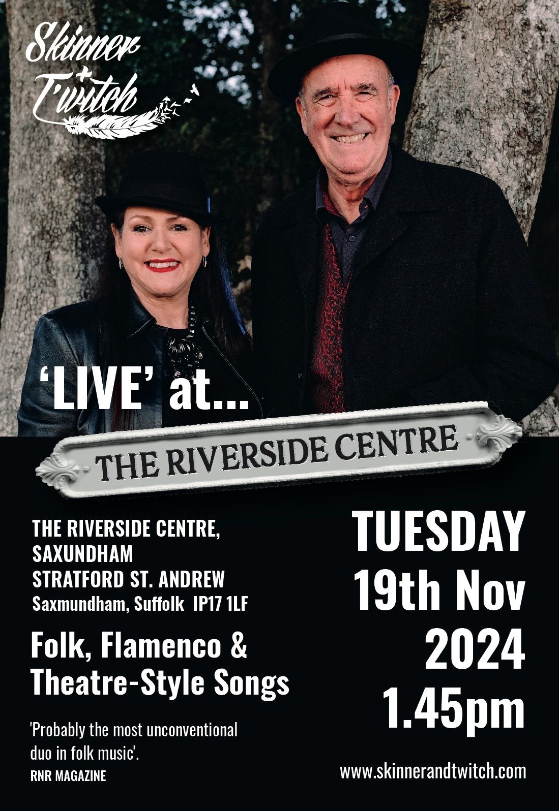 Skinner & T'witch Live at The Riverside Centre