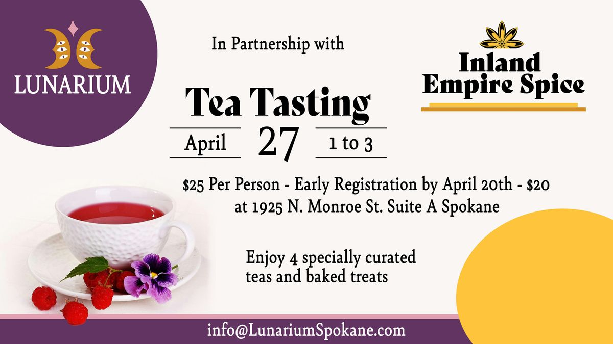 Tea Tasting with Inland Empire Spice at Lunarium