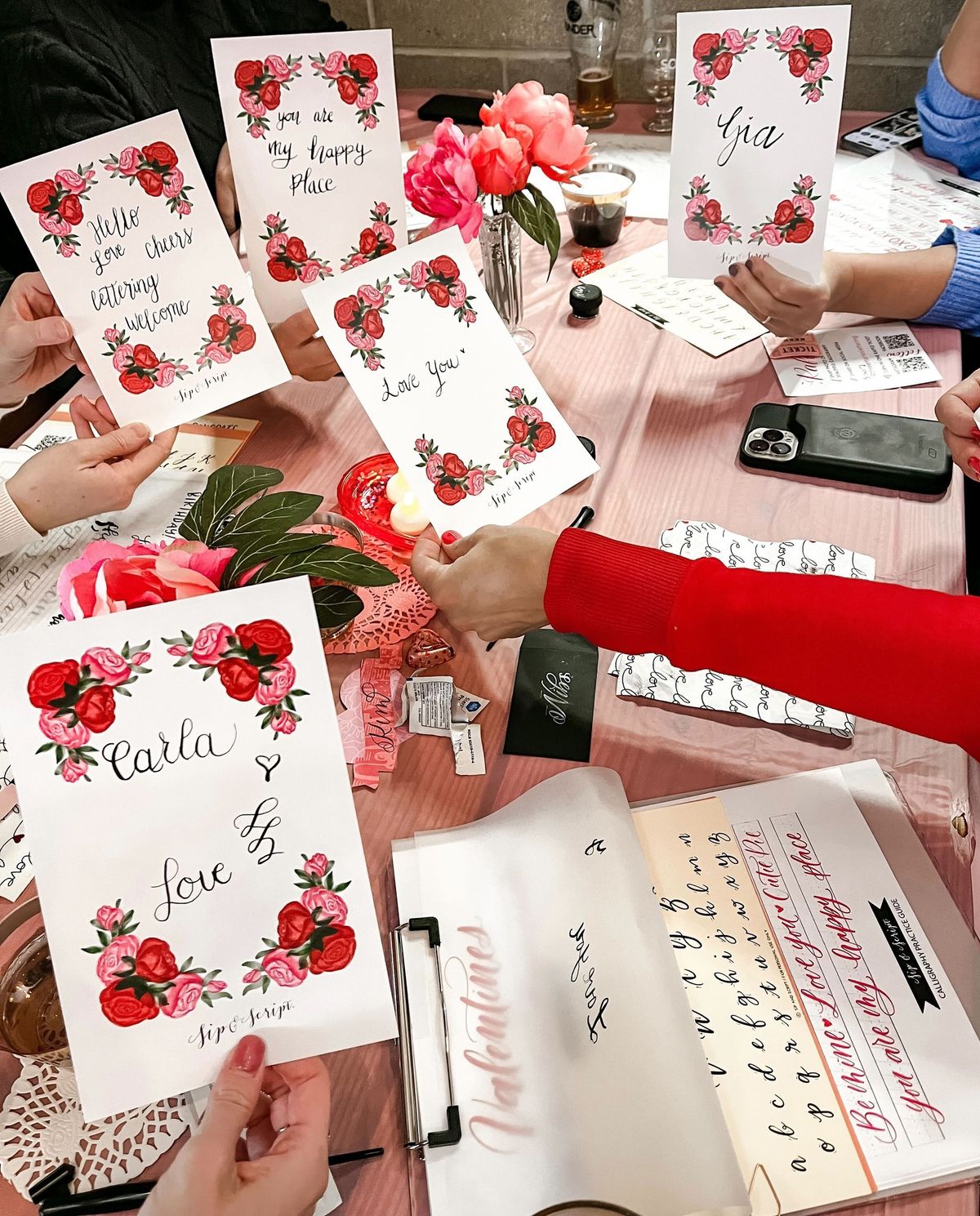 Valentine\u2019s\/Galentine\u2019s Modern Calligraphy for Beginners at O\u2019Nelly\u2019s Sports Pub & Grill