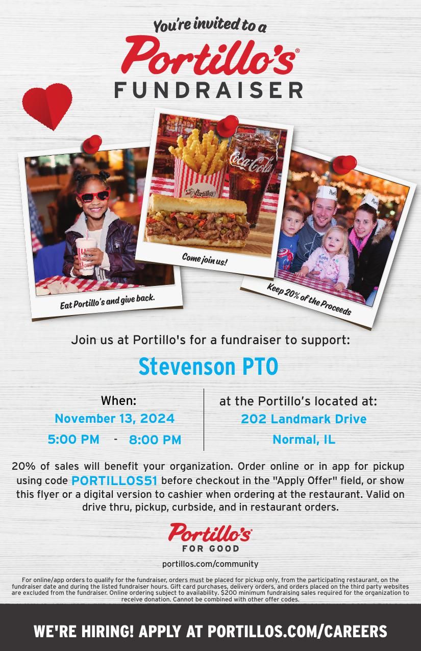 Dine to Donate at Portillo's