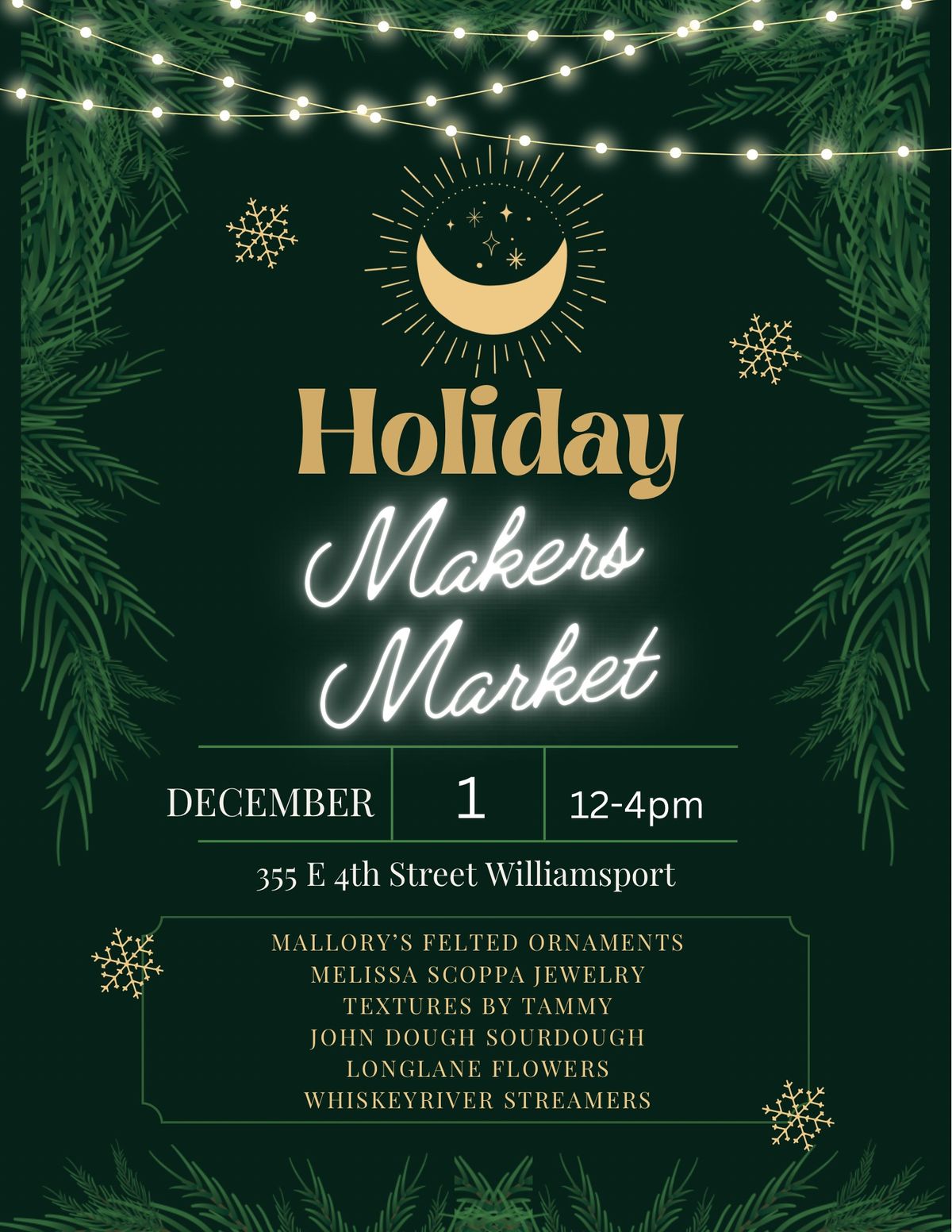 Holiday Makers Market @Moon Shadow Studio