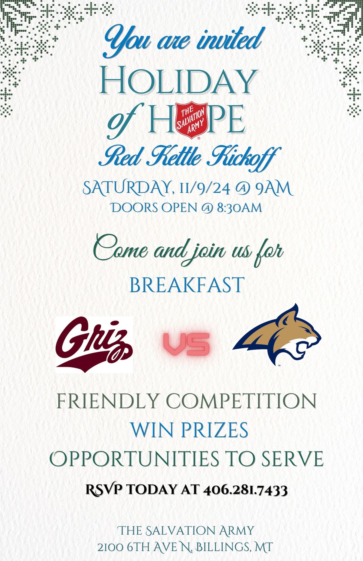 Holiday of Hope Red Kettle Kickoff