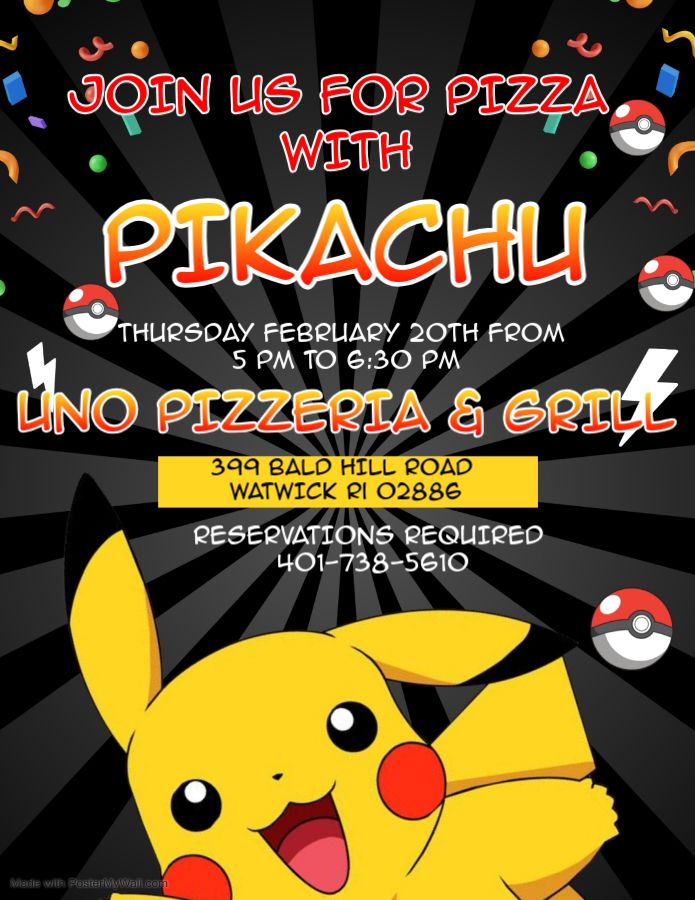 Pizza with Pikachu 