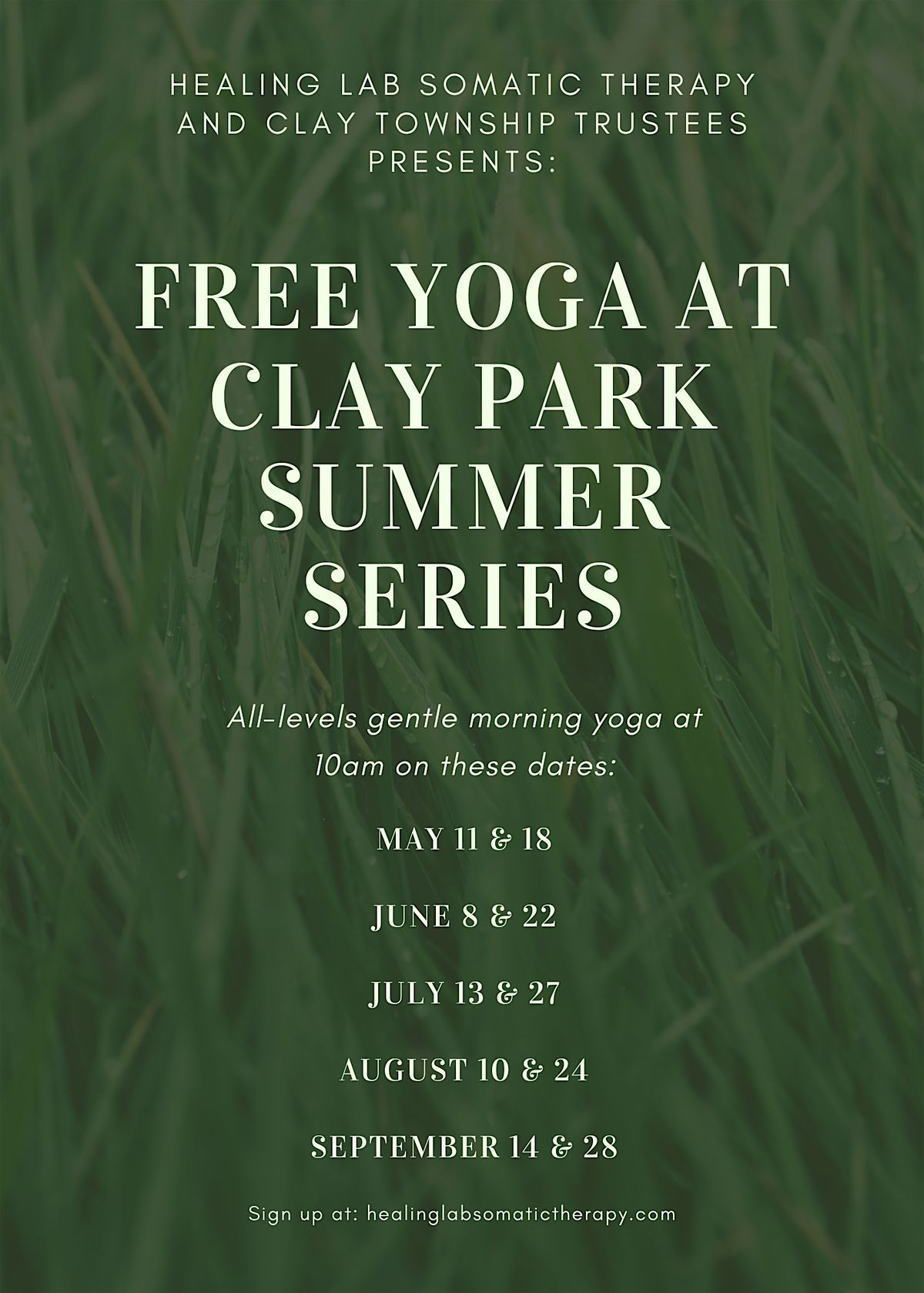 Free Yoga at Clay Park Summer Series