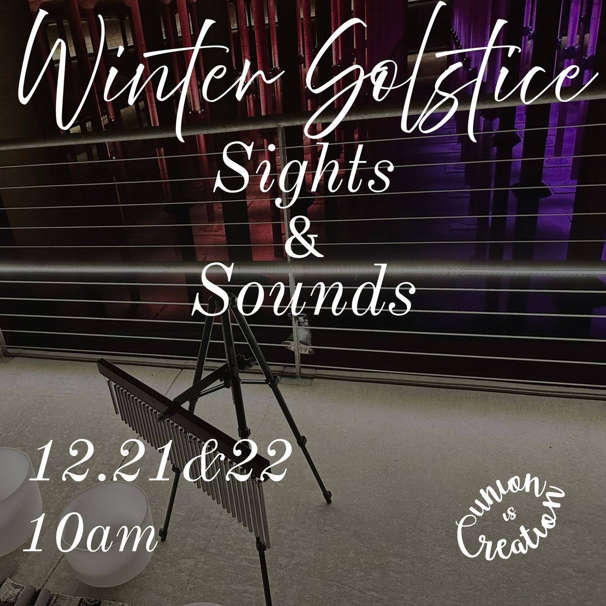 Winter Solstice Sights & Sounds Cistern Illuminated 