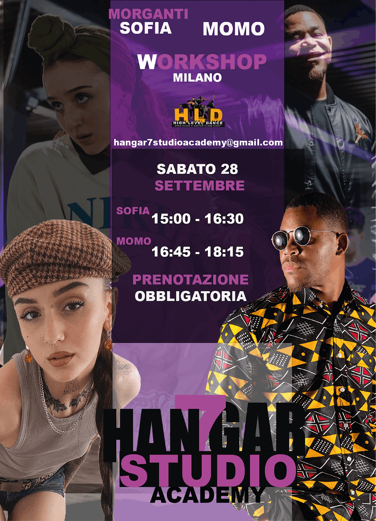 WORKSHOP HIPHOP -  AFRO DANCE  E AUDIZIONE HANGAR STUDIO ACADEMY