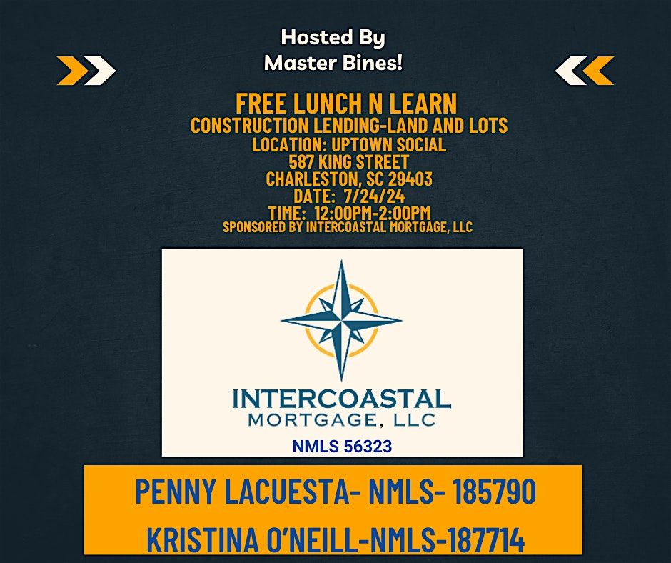 7\/24\/24- Charleston Agents- Free Lunch N Learn Hosted By Master Bines
