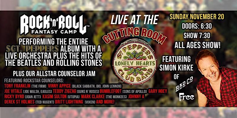 Rock 'n' Roll Fantasy Camp Live at the Cutting Room!