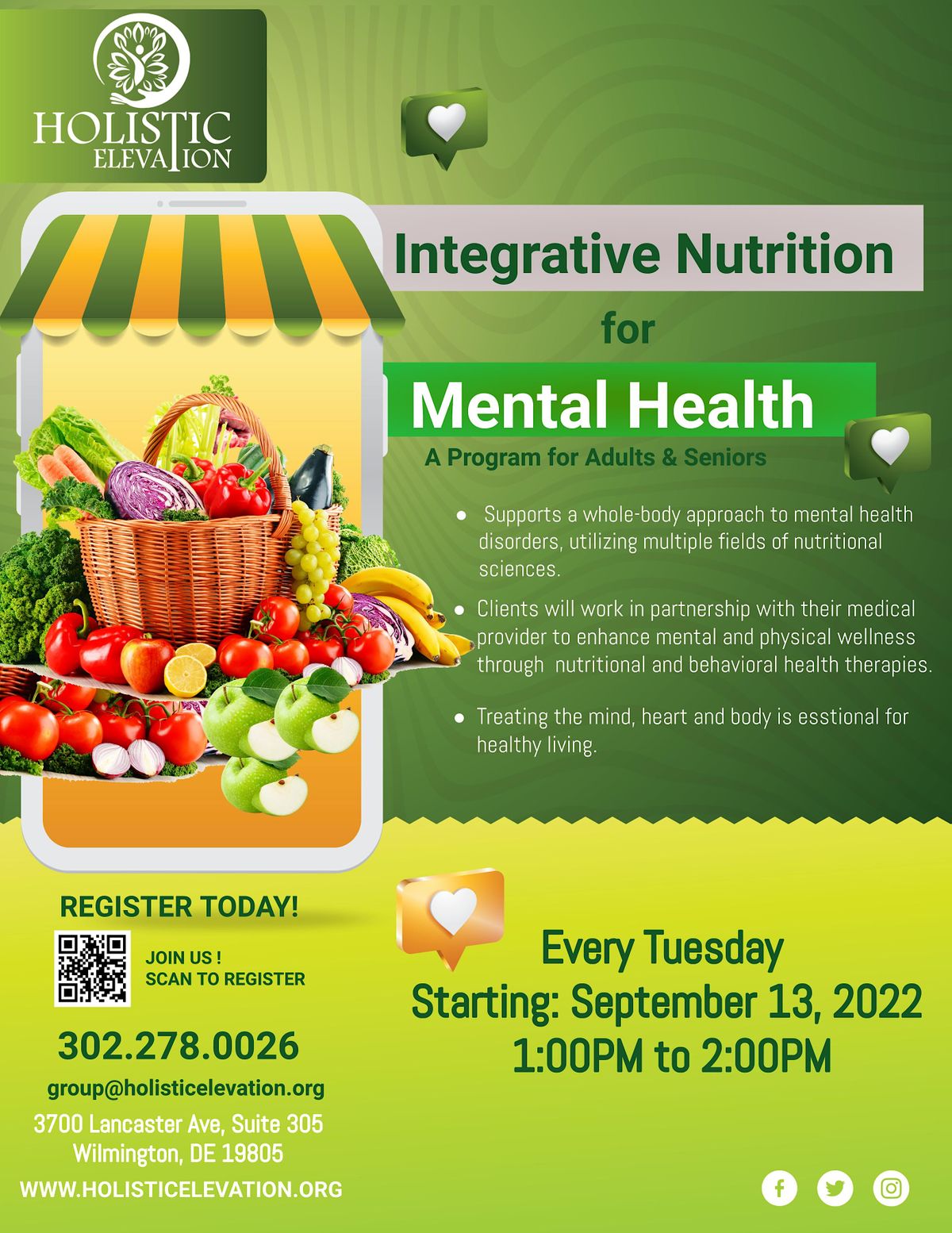 Integrative Medicine for Mental Health: Nutrition Group