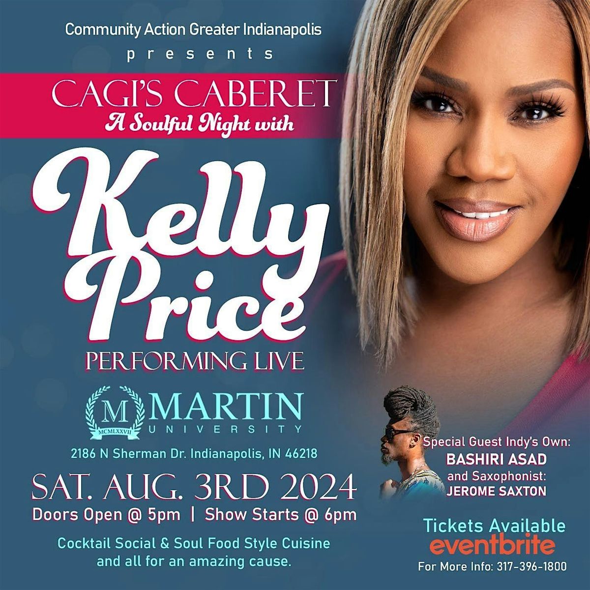 CAGI's CABARET "A Soulful Night with Kelly Price"