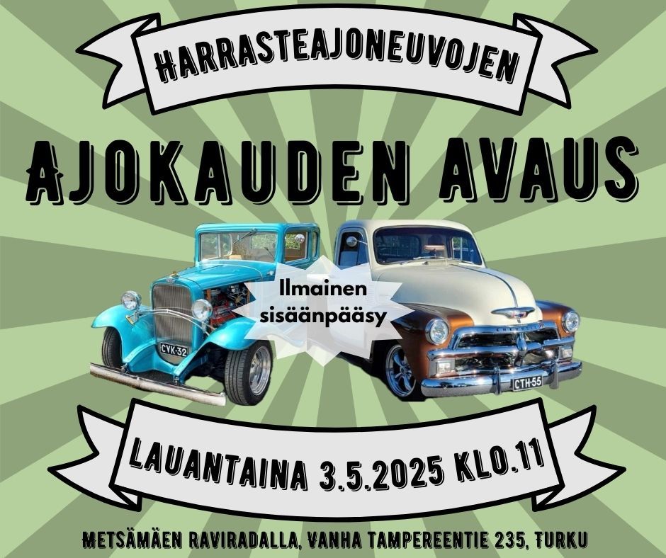 Harrasteajoneuvojen ajokauden avaus 2025, Turku